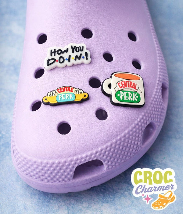 Styled Crocs with charms