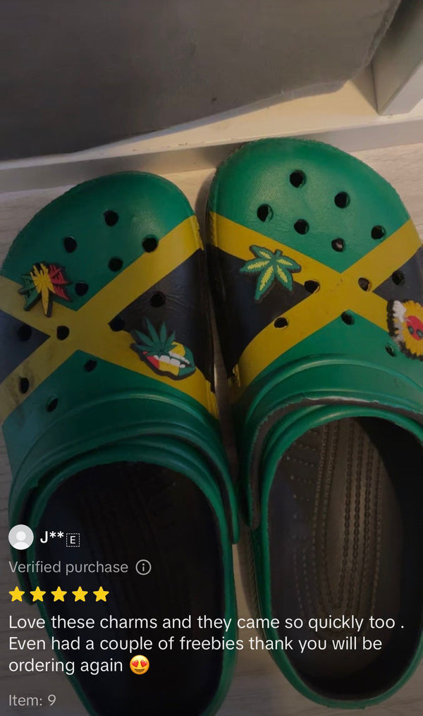 Styled Crocs with charms